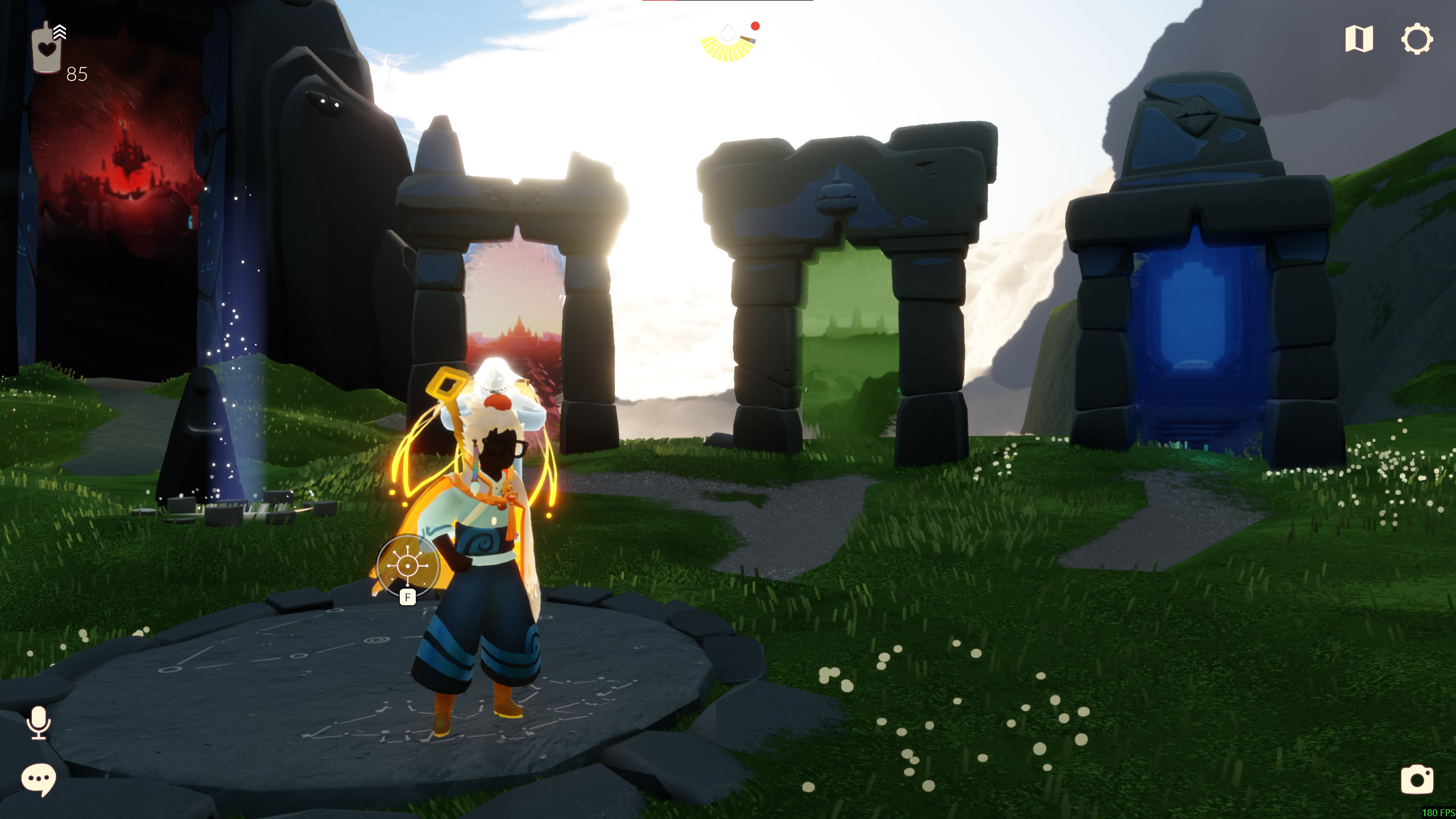 Mở menu setting game