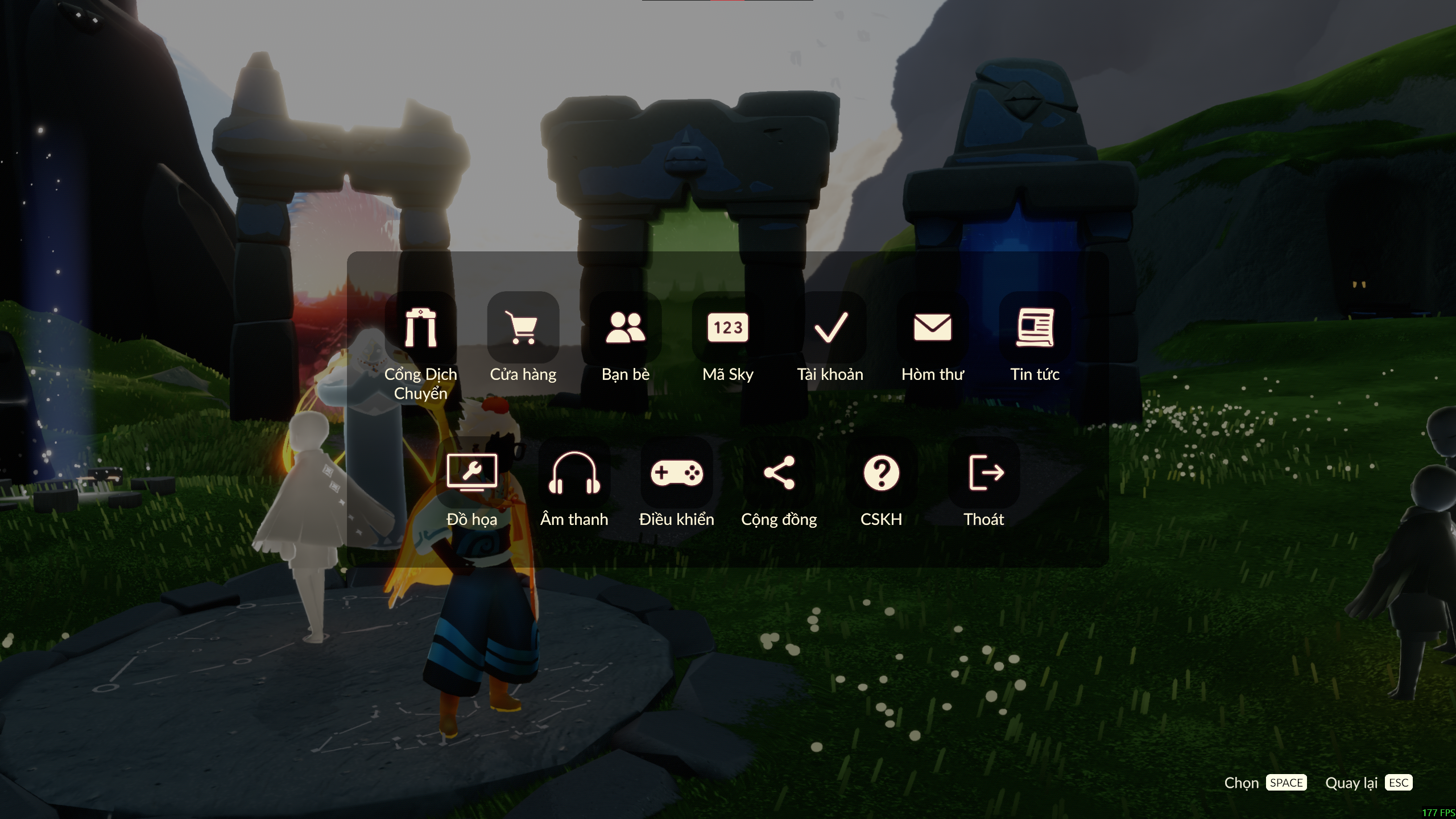 Chọn mục bạn bè